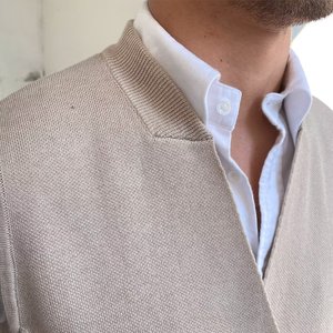 Chaleco de Punto Otoñal para Hombre, Estilo Británico, Casual, Cuello Clásico, Corte Entallado, Poliéster/Algodón, Sin Mangas, Botones, Doble Botonadura - Product Image 3