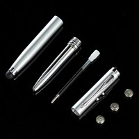 4 in 1 obor LED Universal logam campuran aluminium layar sentuh kapasitif untuk pena Stylus pulpen Laser Pointer untuk semua ponsel