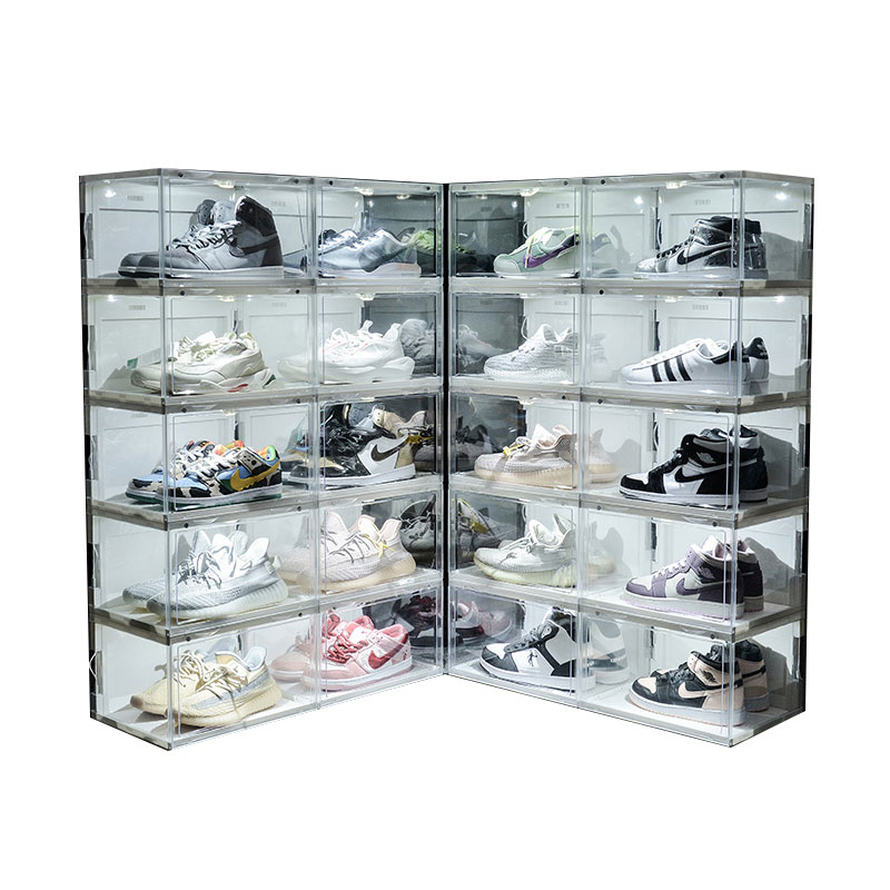 Хит продаж, прозрачные кроссовки, акриловая футбольная обувь, демонстрационная коробка для оптовых продаж