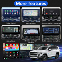 Modulo Interfaccia Wireless Apple CarPlay Android Auto per Toyota Land Cruiser LC300 2020-2023, Aggiornamento Schermo Originale