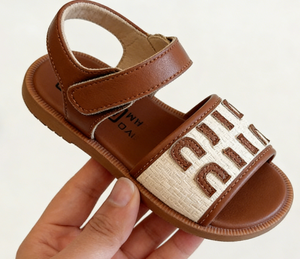 2026年夏新作 編み込みガールズビーチサンダル ミンミンデザイン 女の子用キュートサンダル おしゃれなソフトソールプリンセスサンダル - Product Image 6