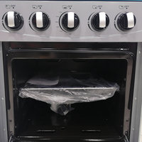 Cuisinière à Gaz avec Four, 4 Brûleurs en Cuivre, Aspect Délicat