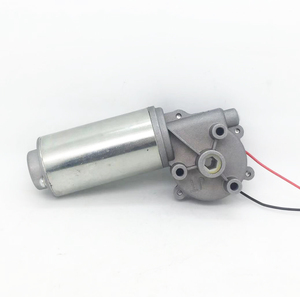 Motor de Corriente Continua con Autobloqueo, Engranaje de Tornillo Sin Fin Pequeño, 12V/24V 50W 30rpm, Motor de Escritorio Ajustable con Orificio Hexagonal, Bajo Ruido - Product Image 1