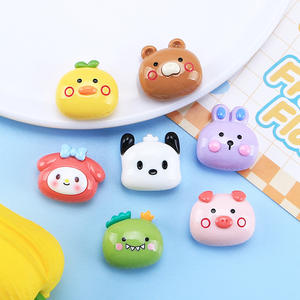 Nouveauté dessin animé mignon petit Animal résine breloques pour bricolage crème colle coque de téléphone décoration chapeaux pince à cheveux accessoires - Product Image 4