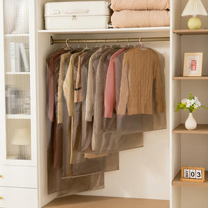 Sacchetti di abbigliamento in plastica trasparente trasparente trasparente trasparente sacchetti per abiti riutilizzabili per la conservazione dell'armadio - Product Image 5