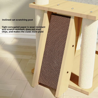 Promotion : Arbre à chat toutes saisons avec lit intégré, villa multi-niveaux et plateforme de saut avec capsule spatiale – Fournitures pour animaux de compagnie d'intérieur