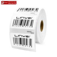 Lot de 5 Rouleaux d'étiquettes thermiques directes compatibles Dymo 11354 Rouleau d'étiquettes 57mm X 32mm X 1000 Étiquettes