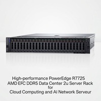 Serveur Rack 2U Haute Performance PowerEdge R7725 AMD EPYC DDR5 pour Centre de Données, Idéal pour le Cloud Computing et les Réseaux IA