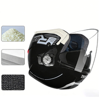 Casques de moto, scooter et cruiser homologués DOT à double visière, casque de moto 3/4 ouvert pour hommes et femmes adultes