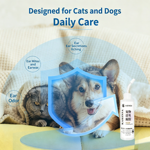 Gel nettoyant pour oreilles d'animaux USMILEPET, liquide pour le lavage des oreilles des chiens et des chats, élimine le cérumen et élimine les acariens des oreilles, nettoyant pour les soins des oreilles des animaux - Product Image 3