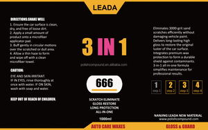 Composé de polissage <span class=keywords><strong>3</strong></span> en 1, éliminateur de rayures de voiture, cire de polissage en une seule étape similaire à 3M, <span class=keywords><strong>Menzerna</strong></span>, Sonax - Product Image 4
