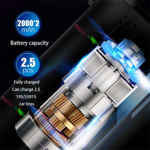 Mini cargador de coche portátil de doble uso, inflador eléctrico de 150psi para bicicletas y coches híbridos eléctricos, cilindro único negro - Product Image 5