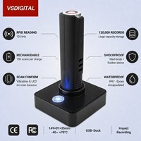 Watchman Clock Downloader untuk Guard Tour Wand V1 V52 V5, Pengunggah Data dan Dock Pengisian Daya, Casing ABS, Adaptor DC