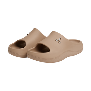 BARC S 2 <b>SLIDE</b> TAUPE Sports for <b>Slippers</b> Orthopedic Lightweight EVA Anti-Slip Wide Fit Shock Absorbing Recovery Arch Support - Product Image 2