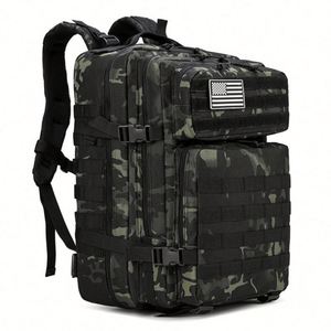 Low MOQ 900D Oxford Hiking <b>Backpack</b> 45L Molle Pouch Assault Pack Camping OEM Tactical <b>Backpack</b> - Product Image 3