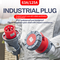 Prise et fiche industrielles 3P 4P 5P IP67 étanches, contact en laiton, 16A 32A 63A, connecteur électrique triphasé CEE IEC 60309