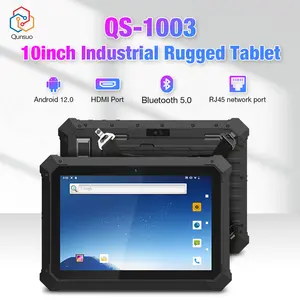 Tablette robuste Android 12 Octa Core 4G à usage industriel Tablette PC industrielle robuste 10 pouces RJ45 HDMI 128 Go Dual Sim