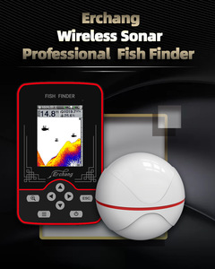 Buscador de peces inalámbrico portátil de 100M, tecnología de <span class=keywords><strong>Sonar</strong></span> inteligente con luz LED, dispositivo de plástico alimentado por batería para pesca en hielo - Product Image 4