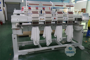 New 4 <b>Head</b> Computerized Cap Embroidery Machine Motor Automatic Thread Trimmer Color Change 10" LCD Display Home Use - Product Image 6