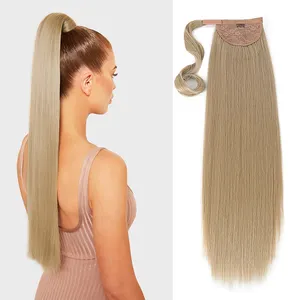 Julianna Futura Wrap Around Ponytail De Cabello Sintetico Extensions Synthetic Drawstring False Pigtail Hair Piece For Women