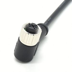 Connecteurs M12 2 broches IP67 câble étanche soudure électrique prise mâle femelle à angle droit connecteur industriel - Product Image 4