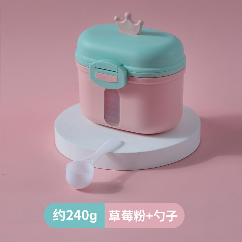 กล่องใส่นมผงขนาดเล็กสีชมพู