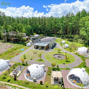 ボリン 5M/6M/7M/8M カスタマイズ可能 モダンラグジュアリー PVC グランピング 四季対応 ドーム型ホテルハウス ワンベッドルーム＆リビングルーム付き - Product Image 6