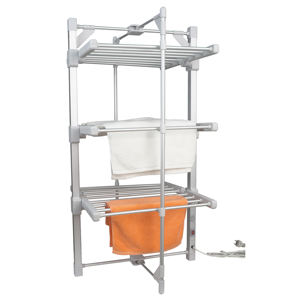 Séchoir à Linge Électrique Chauffant en Aluminium 220W à 3 Niveaux, Pliable pour un Rangement Facile, avec Housse - Product Image 1