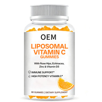 Gommes à la vitamine C pour enfants, soutiennent l'immunité et le bien-être général, vitamine C avec cynorrhodon, échinacée, zinc et vitamine D3