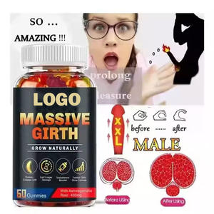 OEM 3 pulgadas de crecimiento Ashwagandha Male Enhancement Gummies 60 Count Enlarger espesar más largo más grande suplemento de salud para hombres - Product Image 2