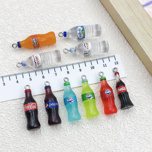 เรซิ่นจำลองรูปทรงขวดน้ำแร่สามมิติ 10 ชิ้น สำหรับทำสร้อยคอ ต่างหู พวงกุญแจ และเครื่องประดับอื่นๆ - Product Image 3