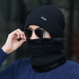 2021 nuevo diseño de alta calidad Beaine sombreros de punto de <span class=keywords><strong>lana</strong></span> con forro polar y grueso protector de orejas hombres <span class=keywords><strong>gorro</strong></span> de punto con piel interior - Product Image 6