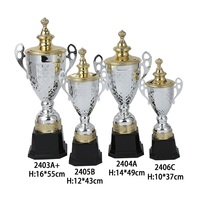 Coupe de trophée en métal personnalisée en gros pour les sports : cricket, tennis de table, football, badminton – Marque Phoenix – Durable – Or et Argent