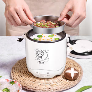 Lingrui <b>Mini</b> <b>Rice</b> <b>Cooker</b> 1-2L Portable Non Stick Electric For Student Dormitory Household Use - Product Image 2