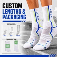 Chaussettes de sport en coton personnalisées de haute qualité avec logo, anti-transpiration, anti-odeur, respirantes en maille, pour hommes, idéales pour le basketball