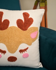 Funda de cojín de algodón indio hecha a mano con cuentas adornado Patchwork almohada decorativa coche hogar tejido técnica sala de estar sofás - Product Image 6