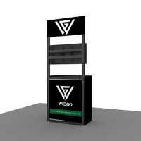 Support d'affichage publicitaire de haute qualité pour table de stand d'exposition, comptoir de foire commerciale, avec cadre en aluminium verrouillable, pour écran TV couleur 32 pouces