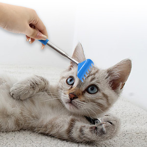 Hot-Selling Cat Grooming <b>Brush</b> Interactive <b>Pet</b> Scratch Tool Red Blue Black Plastic SZ033 - Product Image 3