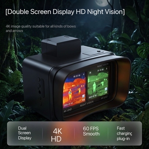 <span class=keywords><strong>Binoculares</strong></span> de Imagen Térmica HD con Pantalla Dual, Visor Nocturno Digital, Compatible con Montaje en Casco - Product Image 4