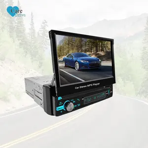 CareDrive 1 Din Android 10.1 2+32Gb Car Video Player Car Radio Stereo With 7'' Retractable Screen Gps Wifi Bt Usb Fm