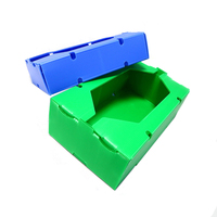 XS, S, M, L Fabricant en gros écologique PP ondulé creux en plastique pliable caisse boîte de déménagement pour fruits et légumes