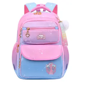 Primary school children's new riding-relieving schoolbag ultra-light factory direct school bag multi-color optional