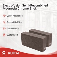 Brique de magnésie chromée sur mesure OEM ODM haute performance, matériau réfractaire premium pour fours de raffinage de l'industrie métallurgique