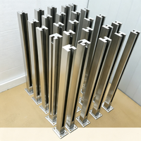 Système de balustrade en verre pour balcon sur mesure, OEM ODM, en acier inoxydable, avec poteaux et pièces de rechange pour escalier