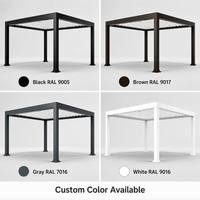 Transforme su Espacio de Ocio de Fin de Semana con una Pérgola de Aluminio Premium con Iluminación LED, Control Remoto Motorizado y Resistencia al Agua
