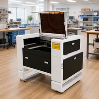 Machine de gravure laser CO2 4060 avec système de contrôle RD, interface USB, prend en charge les formats DXF, PLT, DWG, AI
