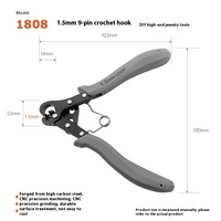 Pince à boucles d'oreilles pour la fabrication de bijoux à 9 broches 1.5/2.25/3.0MM Outil de bouclage pour l'artisanat et l'application de sertissage d'emballage de fil