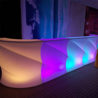 Bar mobile LED, bar portable LED étanche IP54, mobilier de boîte de nuit, comptoir de bar