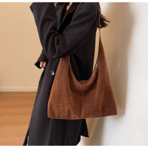 Vintage Matte PU Zipper Tote Bag Commuting Underarm Large Capacity Single Shoulder Women's Polyester Lining Spring 2025 - Product Image 2