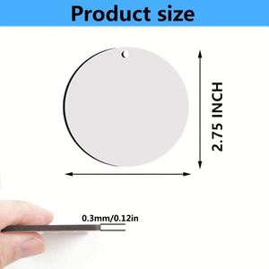 Adornos Redondos de MDF de Doble Cara, Productos Navideños, Artículos para Sublimación al por Mayor - Product Image 2